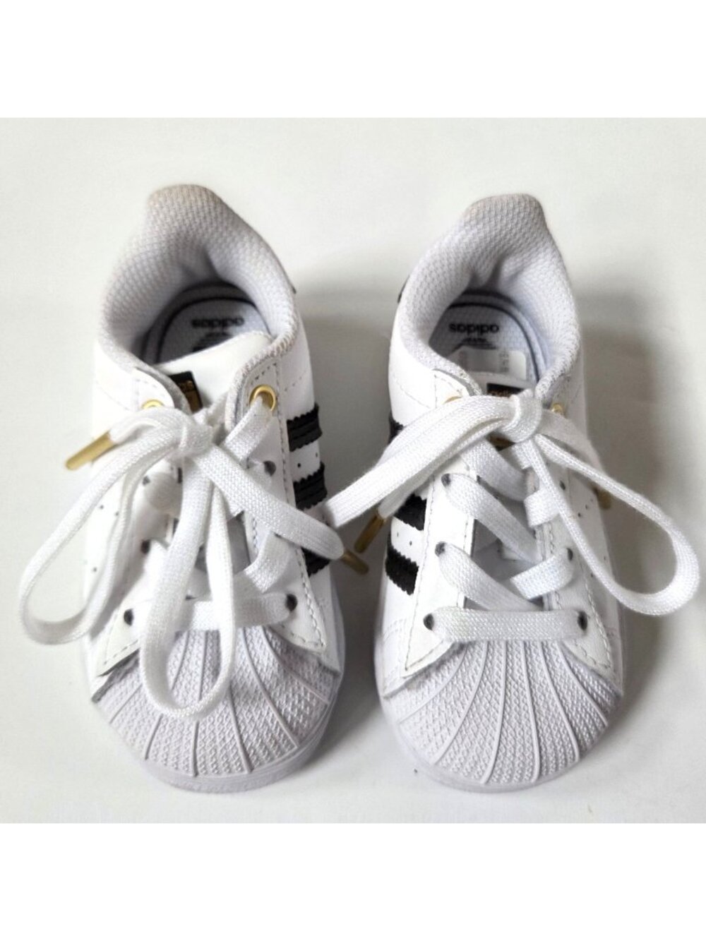 Adidas Shoes Baby Infant 5 White Leather Superstar Stan Smith  Sneakers FX8021